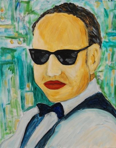 Kerstin Wüstenhöfer-Loges, Malerei, “Portrait M“ , Acryl auf Leinwand,50 cm x 40 cm